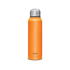 milton slender 500 thermosteel insulated 24 hours hot and cold water bottle 500 ml orange