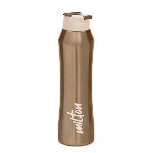 milton stark 600 thermosteel 24 hours hot or cold water bottle 520 ml brown