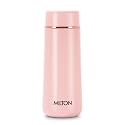 Milton Starlit 320 Thermosteel Insulated Water Bottle, 320 ml, Pink| Hot and Cold | Leak Proof | Office Bottle | Sports | Home | Kitchen | Hiking | Treking | Travel | Easy to Carry | Rust Proof
