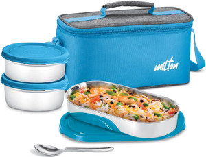 MILTON Steel Champ Lunch Box 3 Compartments