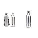 Milton Thermosteel Duo 750 DLX, Steel Plain &amp; Thermosteel Duo DLX-1800 Stainless Steel Water Bottle, 1.8 litres, Steel Combo