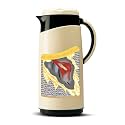 Milton Viva Tuff 1500 Water Jug, PU Insulated Inner Stainless Steel Hot &amp; Cold Jug, BPA Free, Leak Proof, 1.3 Litre, Black, Ideal for Tea, Coffee, Water, Hot Beverages
