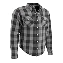 Milwaukee Leather Men's Plaid Armored Flannel Shirt with CE Armor - XXX-LG