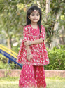 MIMI CLOTHINGS Girls Festive Party Kurta