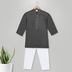 Baby Boys Ethnic Wear Cotton Kurta Pyjama