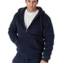 MINANUO Zip Up Hoodie Men Warm Heavyweight