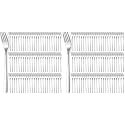 Minatee 100 Pcs Dinner Forks Bulk Set 8 Inches Stainless Steel Metal Forks (Pack of 2)
