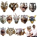 Minatee 24 Pcs Jurassic Theme Dinosaur Party Decorations Dino Masks