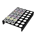 MinBoo BamBoo k cup holder Drawer or Countertop k cup Organizer Coffee Pod Holder Hold 35 Coffee Pod Storage Kcup coffee pods holder for coffee station Office and Kitchen k cup storage,Black