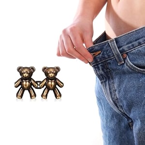mincerfit button pin gold bear