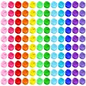 Mindsoft 120 Pcs Dance Scarves Bulk 24 x 24 in Rainbow Classic Colors