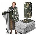 Large Waterproof Woobie Blanket with Sherpa Lining
