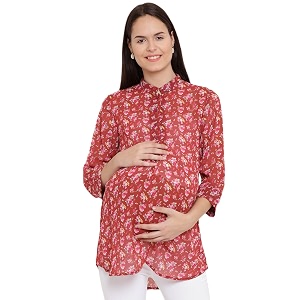 Mine4Nine Womens Georgette Shirt
