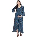 Mine4Nine Women39s Rayon Wrap Maxi Casual Dress