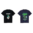Minecraft Short Sleeve Crew Neck T-Shirts for Boys Girls Toddlers, Multipacks