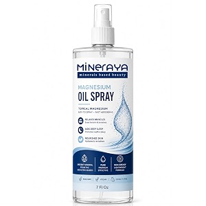 magnesium oil spray topical magnesium chloride for muscles pain amp joints stiffness promotes better sleep amp muscle recovery quick absorbing non greasy - 200ml