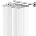 Mingle Mirror Stainless Steel 304 Square Shower Ultra Slim High Pressure Rainfall Shower Head for bathroom With Arm Shower (Pack of 1) (10 INCH + 12 INCH AM + HAND SHOWER)