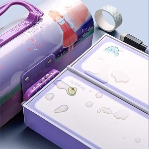 mini39s happy time multi-functional pencil box with double password lock stationary organizer case suitcase style pencil case for boys amp girls return gift for kids