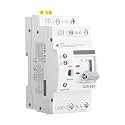 Mini ATS AC Automatic/Manual Transfer Switch 2P 63A 220V, ATS Manual Transfer Switch for Uninterruptible Power Supply Home,Dual Power Electrical Selector Switch DIN Rail Mount (G2R 2P 63A AC220V)