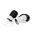 Mini Boxing Gloves - Miniature Accessories for Hanging Bag, Decorative Toys for Home, Car, Christmas Party Decor (Black White)