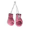 Mini Boxing Gloves - Miniature Accessories for Hanging Bag, Decorative Toys for Home, Car, Christmas Party Decor (Pink)