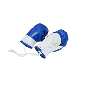 mini boxing gloves - miniature decorative toys for home car party blue white