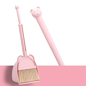 mini broom with duspan for kidslittle housekeeping helper set pink