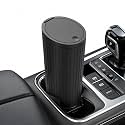 Mini Car Trash Can with Push Lid, Car Garbage Bin for Cup Holder, Black Portable Leakproof Waste Container, Small Dustbin for Car Interior, Auto,Office, Home &amp; Travel, Compact Car Accessories