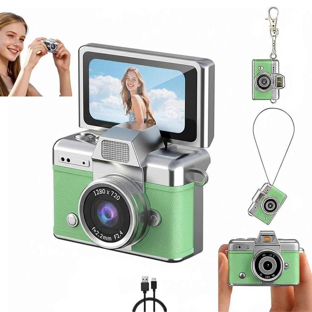 Mini Digital Camera,2026 New Thumb-Sized Flip Screen MiniCamera w / 1. ...