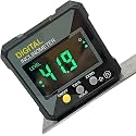 Mini Digital Protractor With Magnetic Base Inclinometer Compact Angle Finder Portable Angular Measurer Digital Meter (5315-90C)