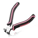 Mini End Cutting Pliers 4 Inches Flush Cut Pliers for Jewelry Making Nail Puller Tool for Carpenter Mini End Nippers for Zipper Install Stops Repair, Pink Tool for Women