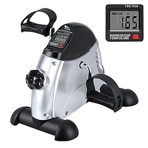 himaly mini exercise bike under desk bike pedal exerciser portable