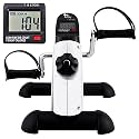 Mini Exercise Bike, Under Desk Bike Pedal Exerciser Portable Foot Cycle Arm &amp; Leg Peddler Machine with LCD Screen Displays