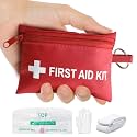 Mini First Aid Kit - CPR Keychain CPR Face Shield with Breathing Barrier &amp; Elastic Belt &amp; One Pair of Disposable Gloves for Travel Home Camping - Emergency Supplies (10 Set)