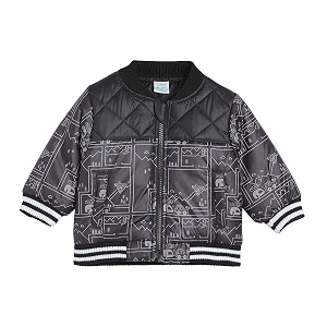 miniklub baby mandarin collar long sleeve woven cotton jacket green color
