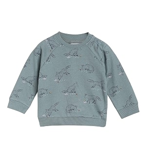 miniklub boys grey solid sweatshirt