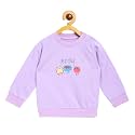 miniklub Girls Purple Graphic Printed Pure Cotton Sweatshirt