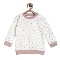 miniklub Girls Pink &amp; White Checked Sweatshirt