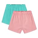 miniklub Baby Knitted Cotton Short, Pack of 2 (Pink/Green Color)