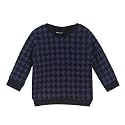 miniklub Girls Pink &amp; White Checked Sweatshirt