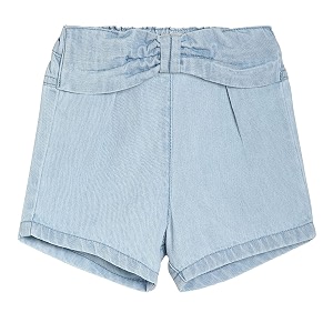 miniklub baby woven cotton blue color short 3-6m