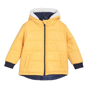 miniklub boys yellow solid padded jacket