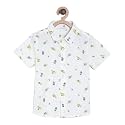 miniklub Boys Orange Regular Fit Solid Casual Shirt