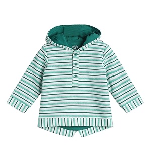 miniklub baby long sleeve hooded knit cotton sweat shirt marshmallow