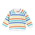 miniklub Boys White Striped Sweatshirt