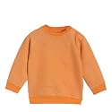 miniklub Baby Round Neck Long Sleeve Knitted Cotton Sweat Shirt (Orange Color)