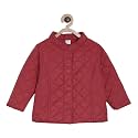 miniklub Baby Collar Woven Polyester Red Color Jacket (6-12M)