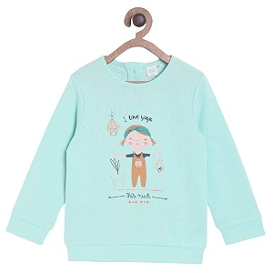 mini klub girls navy sweatshirt pack of 1