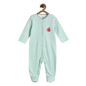 miniklub unisex infants pack of 2 multi-coloured printed sleepsuits