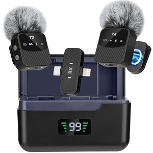 Mini Lavalier Microphone for iPhone iPad Android